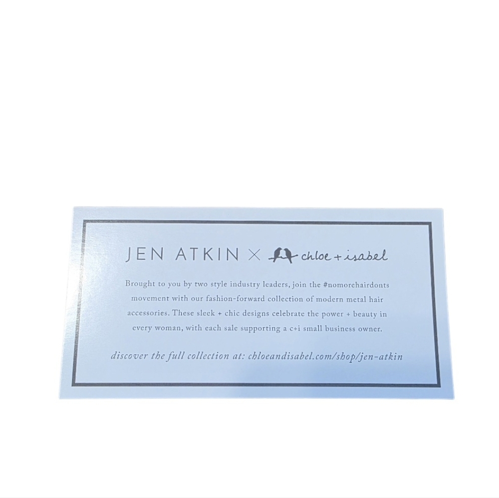 Jen Atkin x Chloe + Isabel Gold Tone Hair Barrette - Picture 4 of 4
